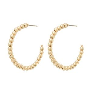Roxanne Assoulin - Baby Bubble Gold Hoop Earrings - 14K yellow gold